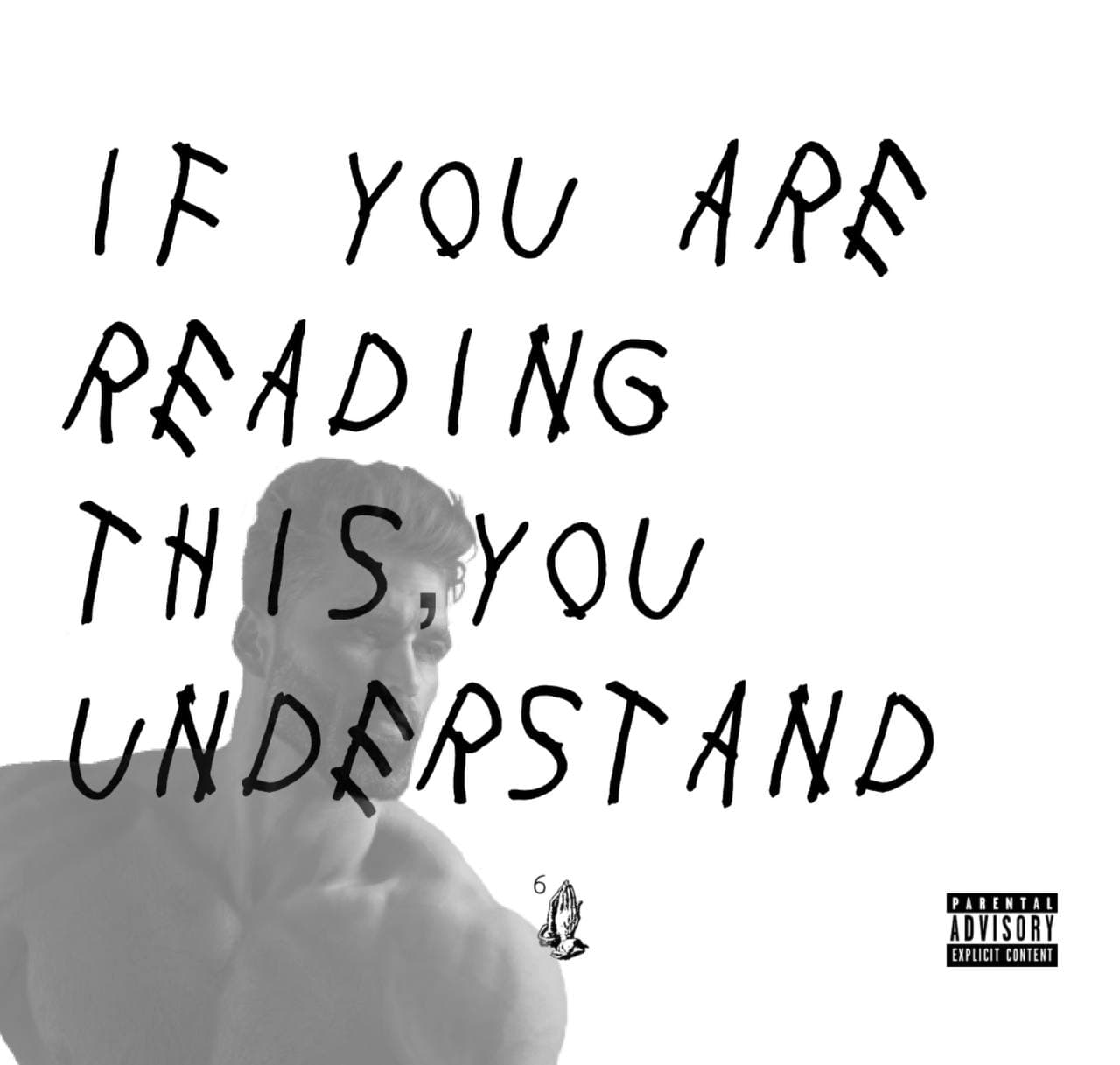 Muscular man with bold text overlay about understanding.