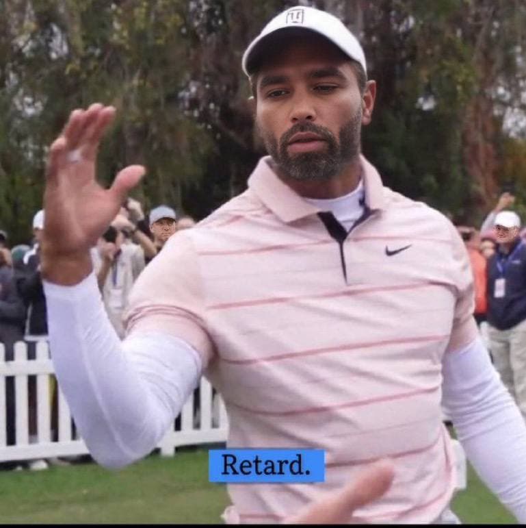 Muscular man gestures dismissively with sarcastic text in meme.