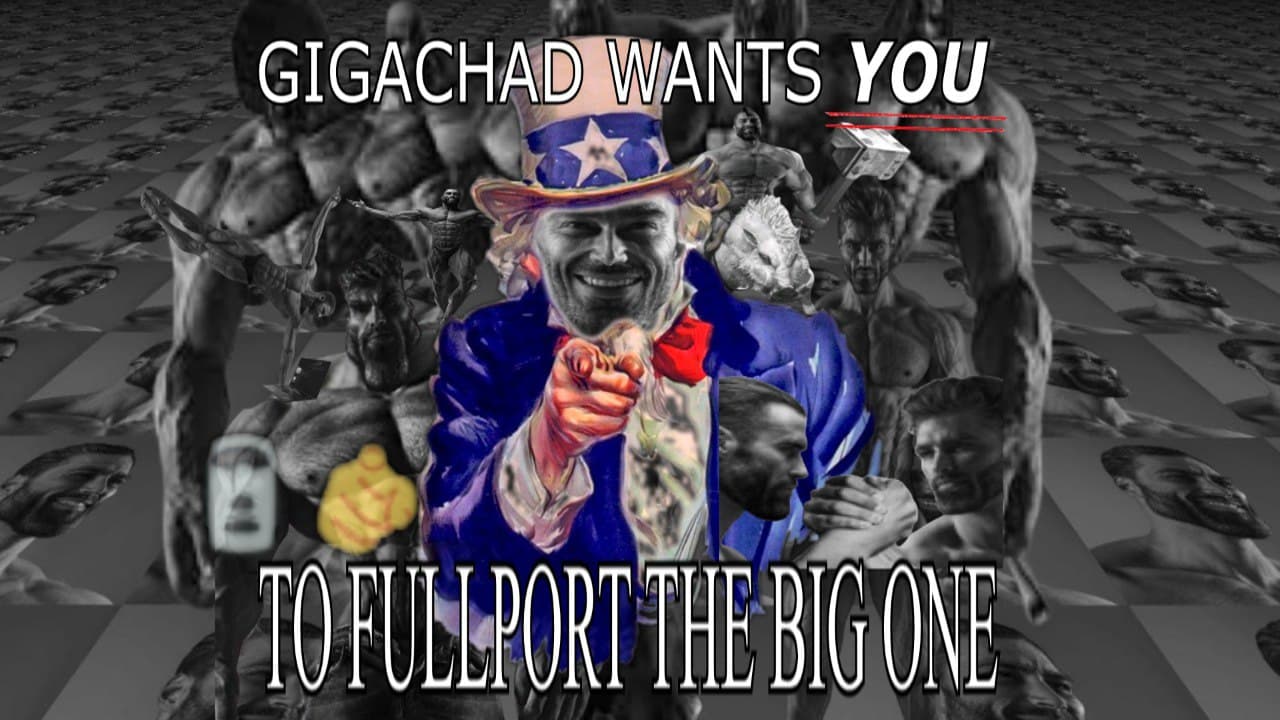 Muscular Uncle Sam figure encourages viewers dramatically.