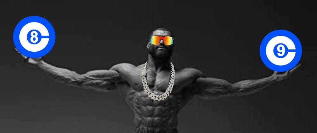 Muscular man displaying two billiard balls.