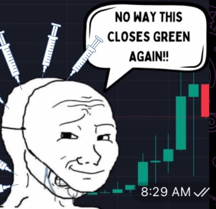Concerned character reacting to stock market changes.