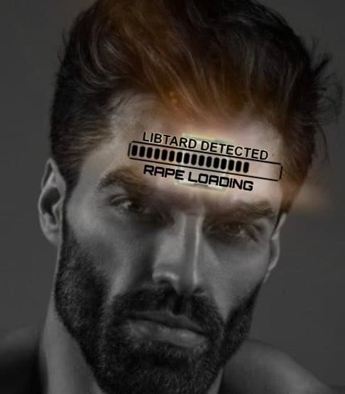 Handsome man with controversial text displayed on forehead.