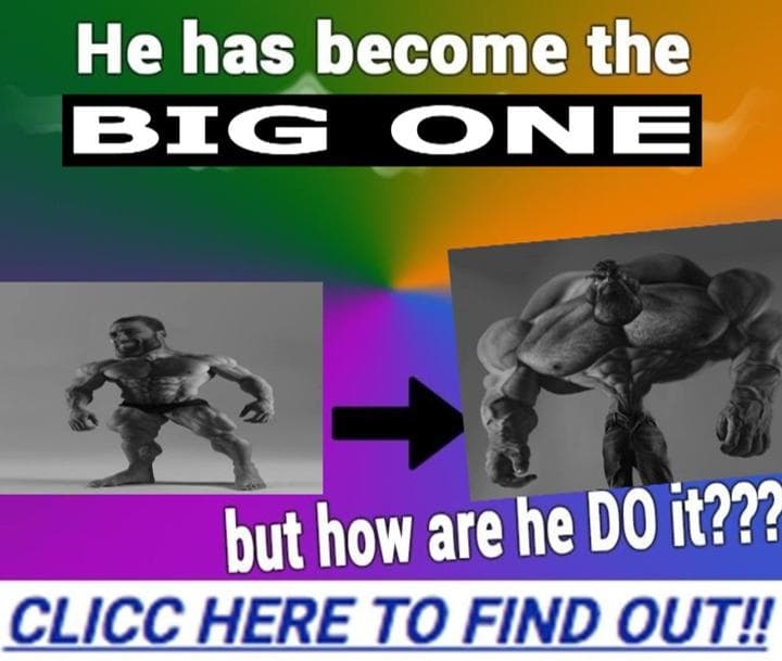A meme showing muscle transformation with curious text prompts.
